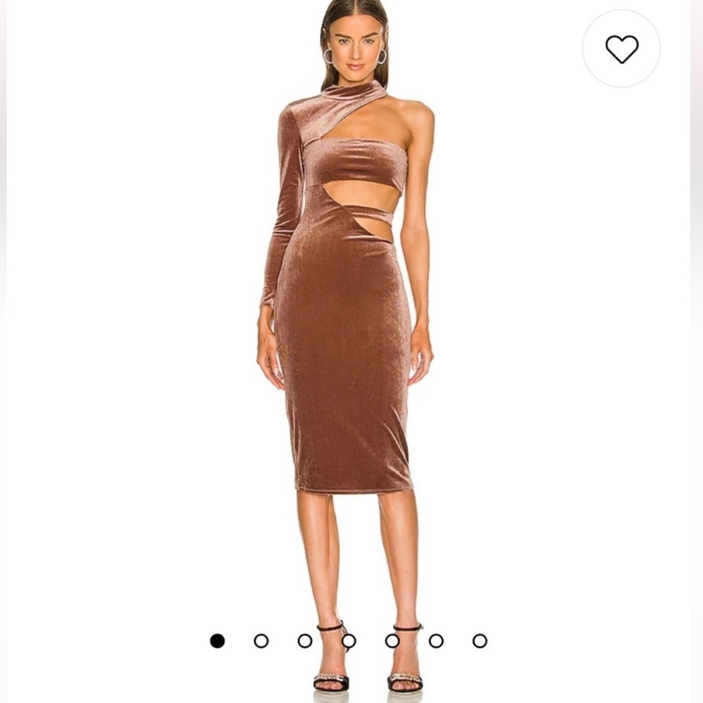 MICHAEL COSTELLO × REVOLVE Bleeker Midi Dress in Nude Size M